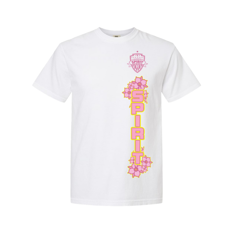 Washington Spirit x Dead Dirt Cherry Blossom White Tee