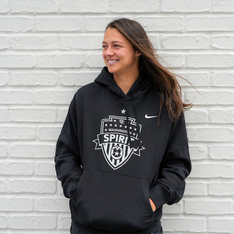 Nike 2023 Washington Spirit Youth Hoodie - BIG SHIELD LOGO - Black