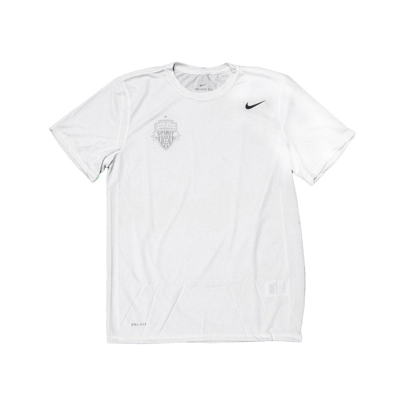 Nike 2023 Washington Spirit Short Sleeve Youth Tee - SMALL SHIELD LOGO - White