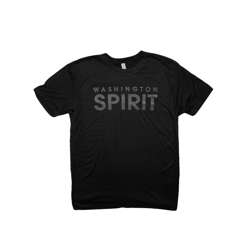 2023 Washington Spirit Short Sleeve Adult Tee - WASHINGTON SPIRIT - Black Tonal