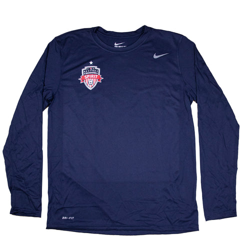 Washington Spirit - Nike Legend Long Sleeve Tee (Navy)
